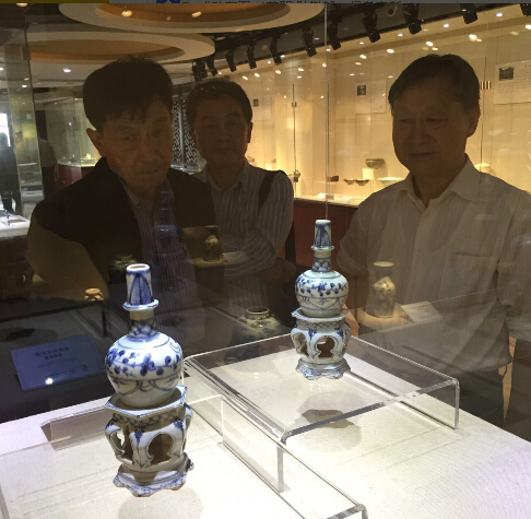 安徽省政协常委副秘书长魏志光带队参观指导“国魂——中国古代名窑陶瓷展”
